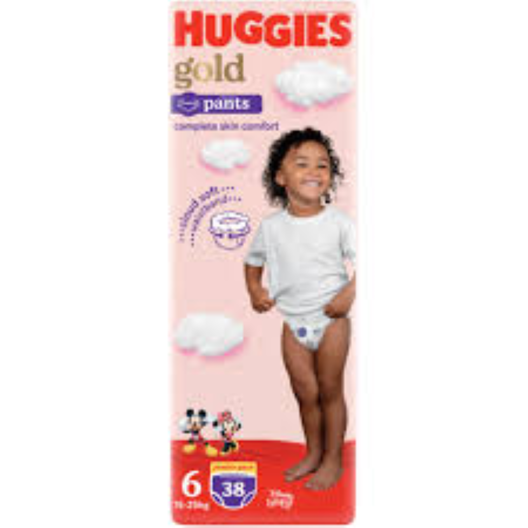 HUGGIES PANTS 6 JUMBO 38x2